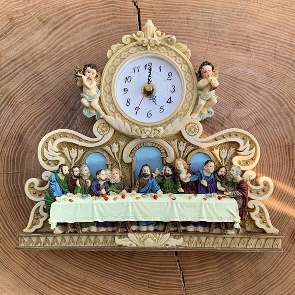 Last Supper resin clock - Picture 1 of 6